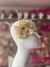 Small Beige Flower Fascinator Hair Clip with Feathers-Fascinators Direct