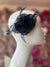 Small Navy Fascinator Hair Clip With Wispy Feathers-Fascinators Direct