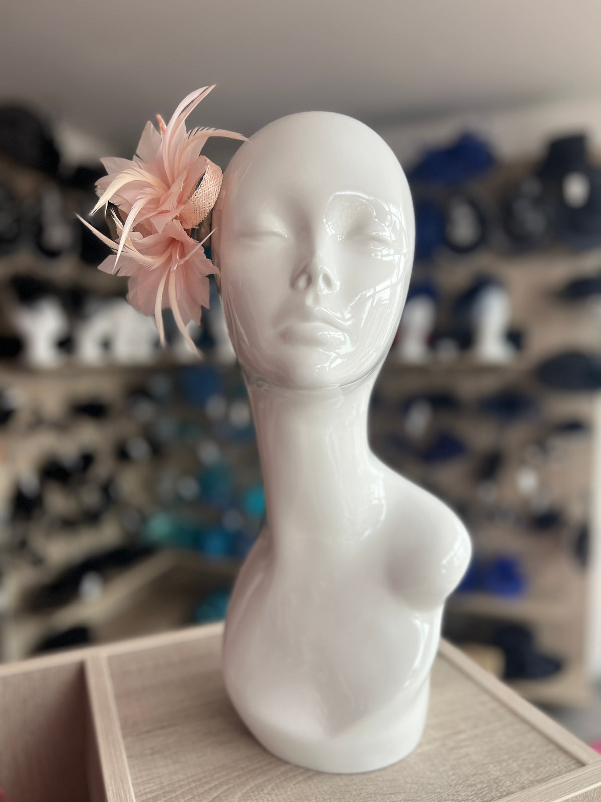 One Off Piece - Purple Light Blush Pink selling Peony Rose Flower Large Teardrop Fascinator Hat Races Hairband Headband Ascot Cadbury Purple u12007