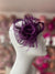 Small Purple Fascinator Clip With Bow & Flower-Fascinators Direct