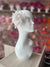 Small White Fascinator Clip with Bow & Flower-Fascinators Direct