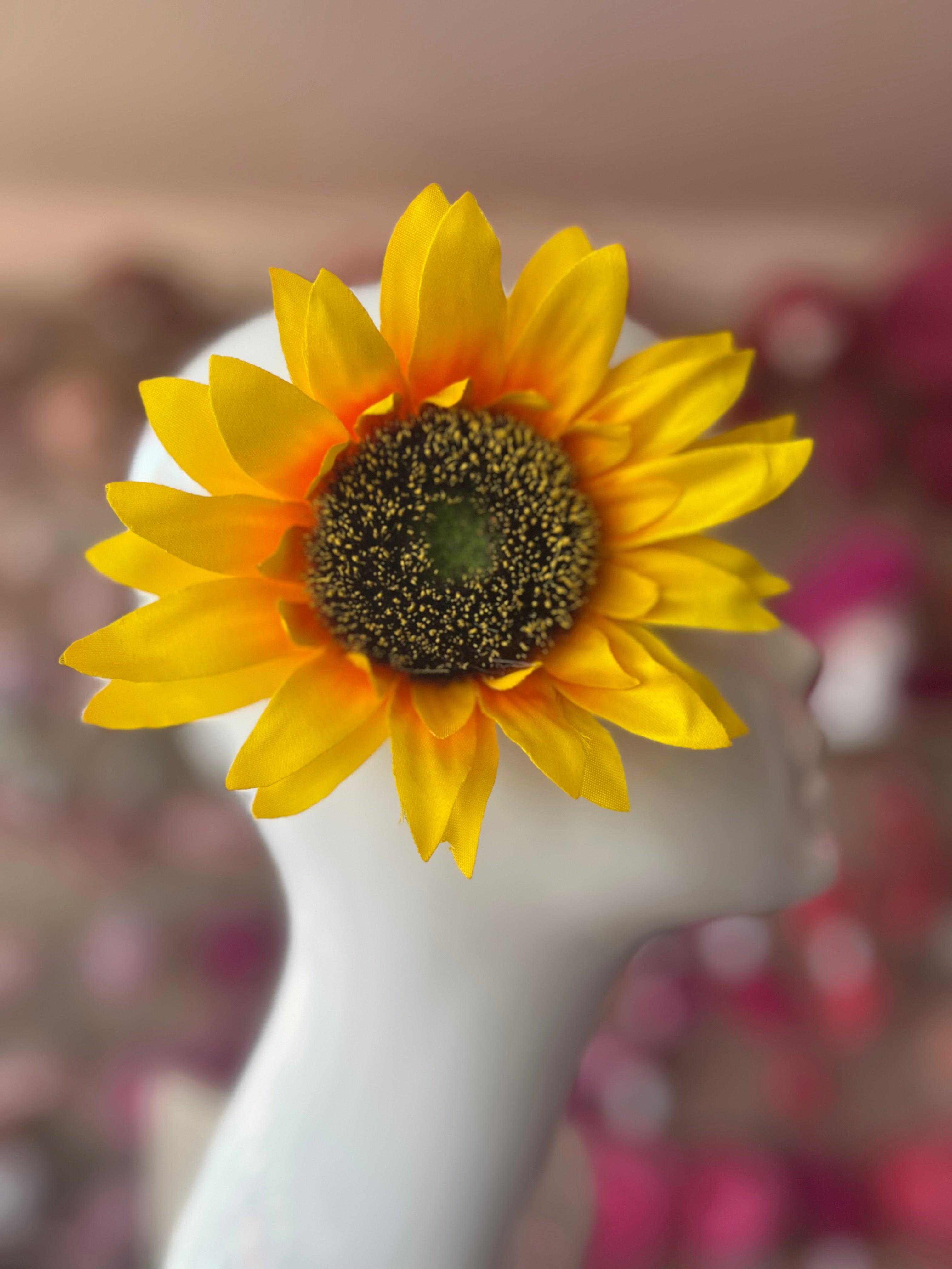 Sunflower hair accessories wedding hotsell