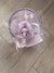 Sweet Lavender Disc Fascinator with Fabric Rose & Netting-Fascinators Direct