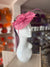 Taffy Pink Saucer Fascinator With Flower & Quill-Fascinators Direct