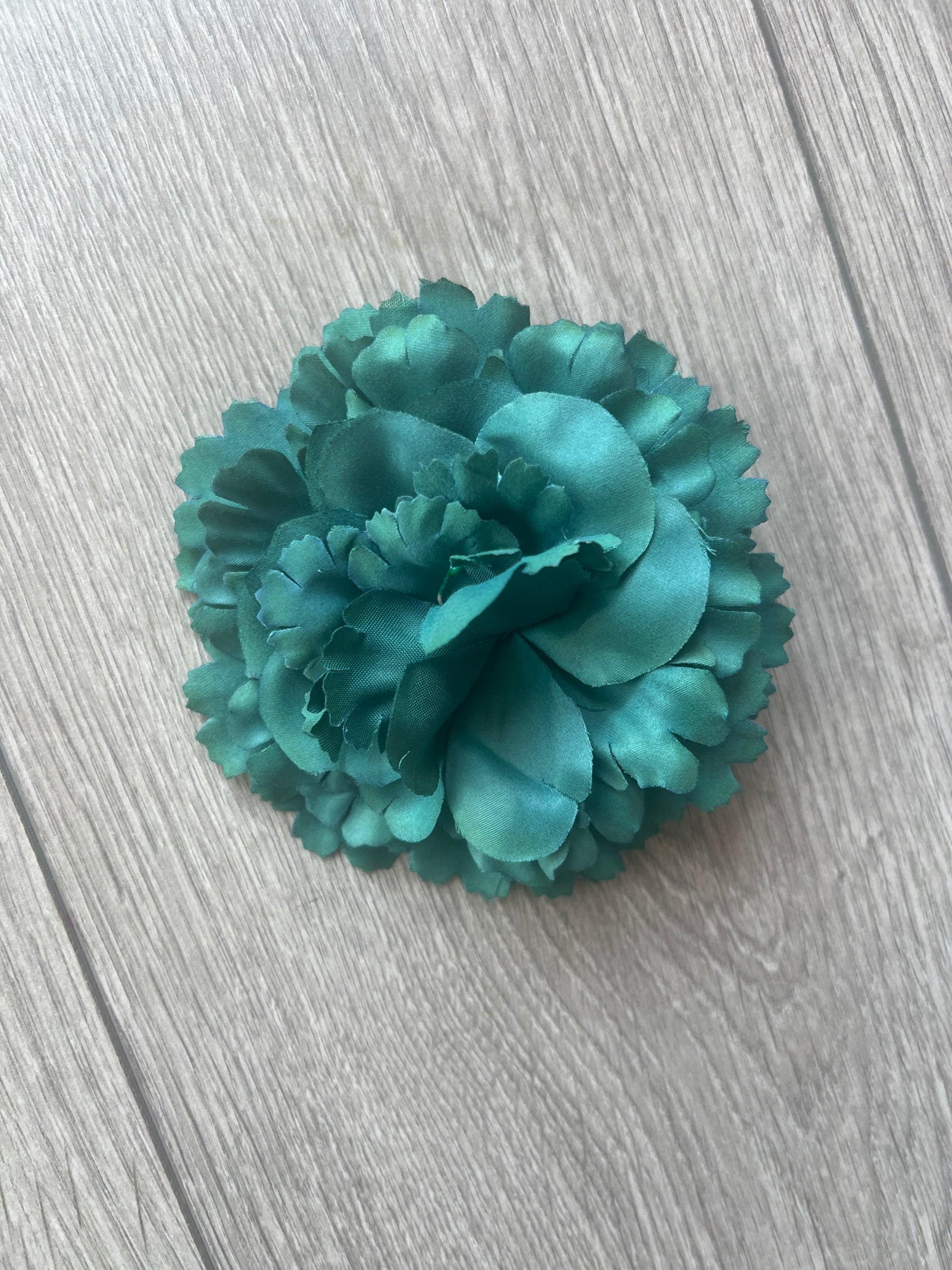 Teal Hair Flower Fascinator Clip-Fascinators Direct