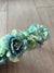 Turquoise Blue Rose & Flower Headband-Fascinators Direct