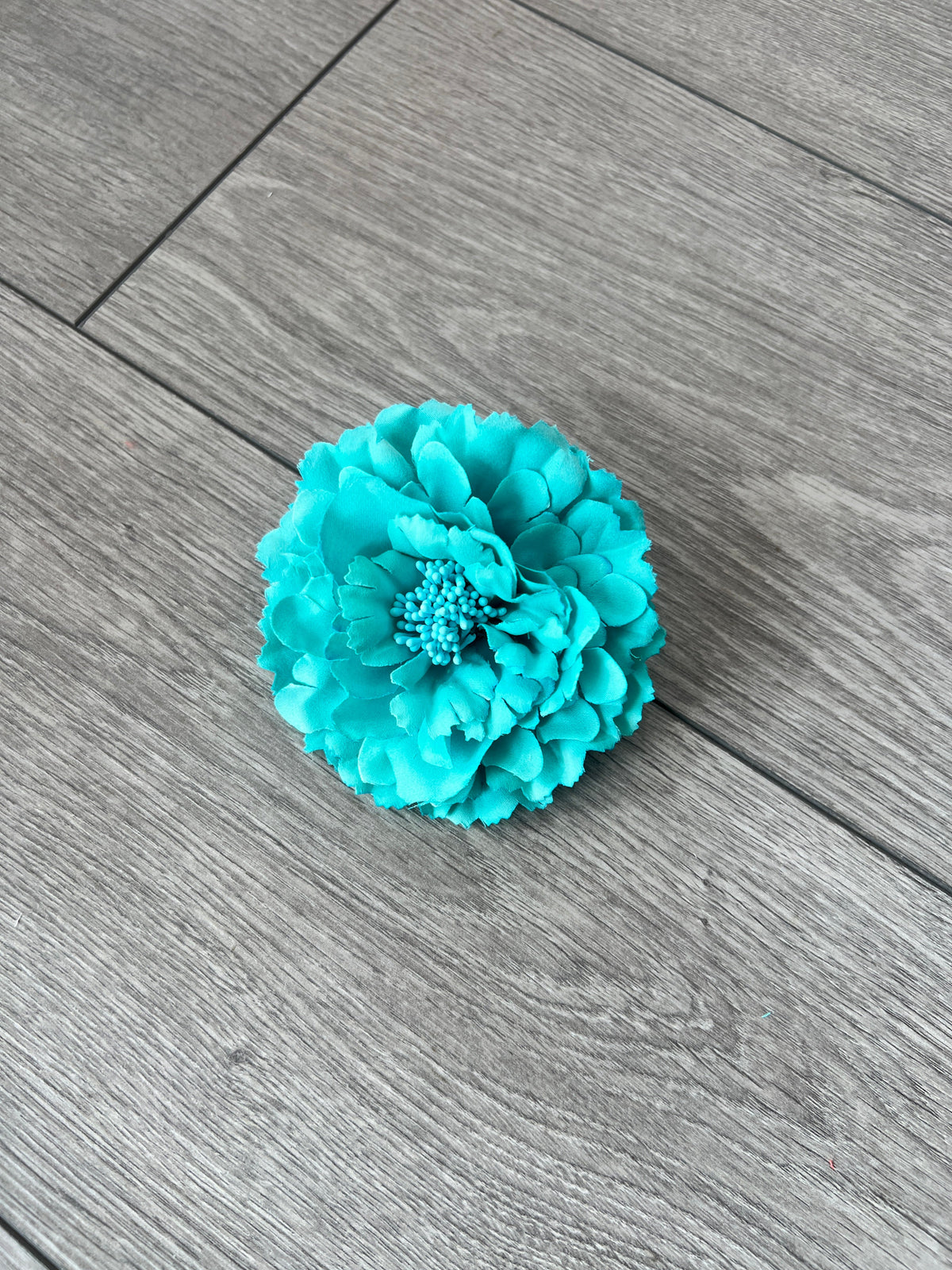 Turquoise Hair Flower Fascinator Clip-Fascinators Direct