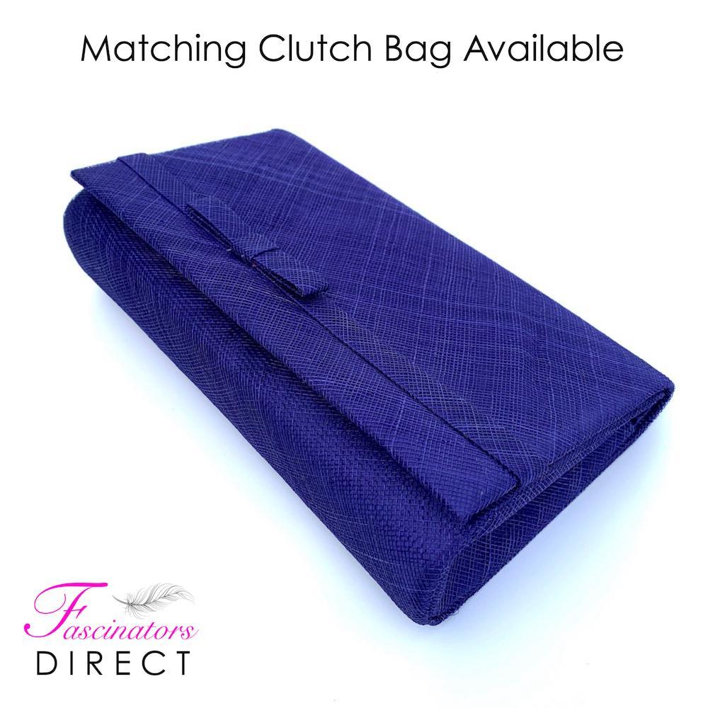 Twilight Blue Teardrop Disc Fascinator-Fascinators Direct