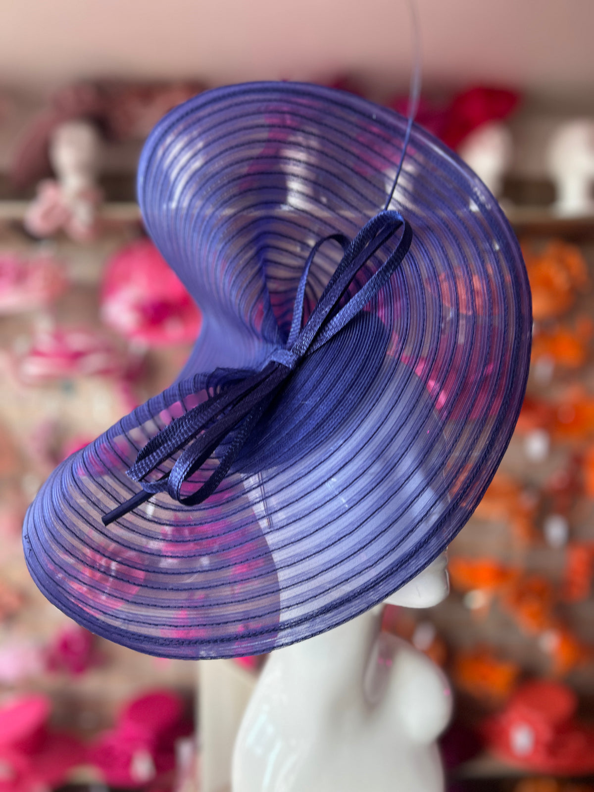 Twilight Crinoline Hatinator with Bow-Fascinators Direct