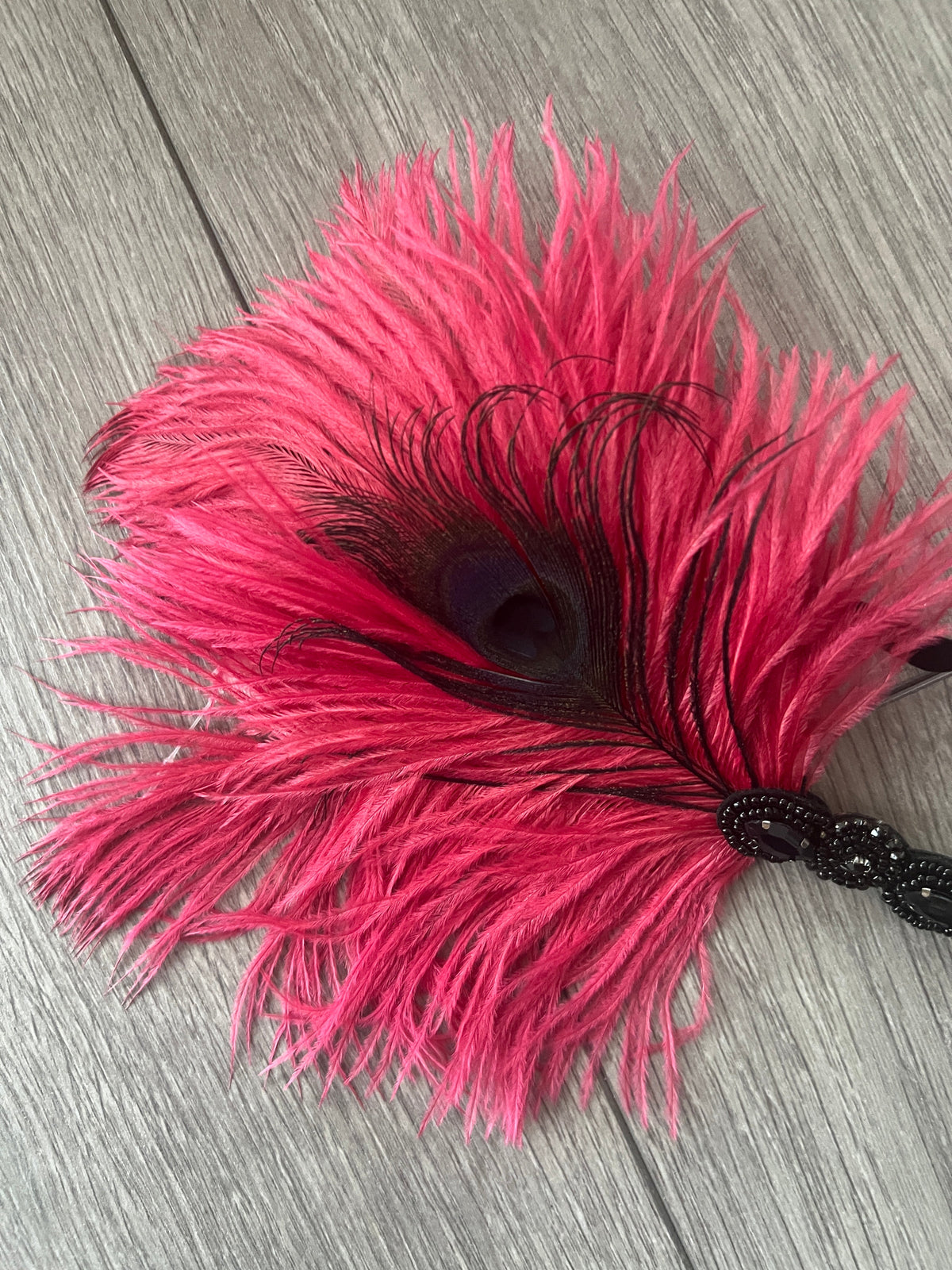 Vintage 1920s Headband Flapper Headpiece - Burgundy-Fascinators Direct