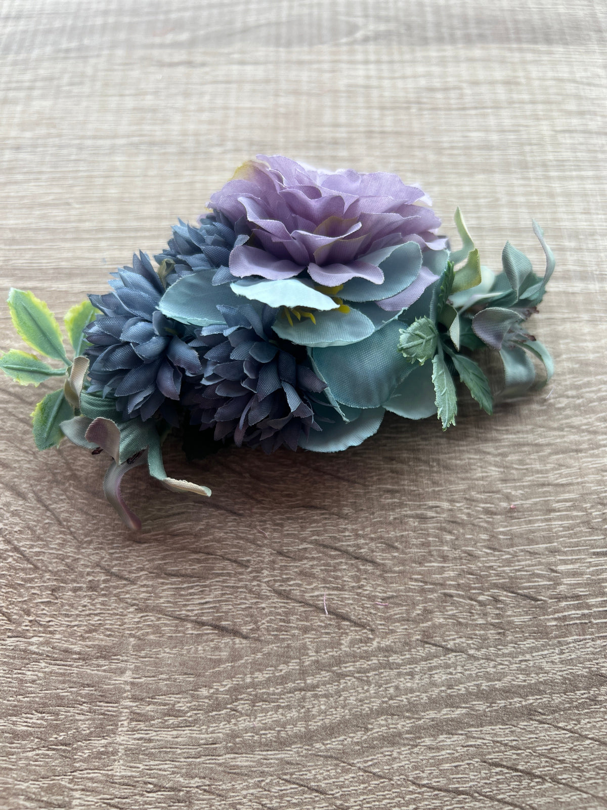 Vintage Floral Hair Comb - Lilac Lavender Blue-Fascinators Direct
