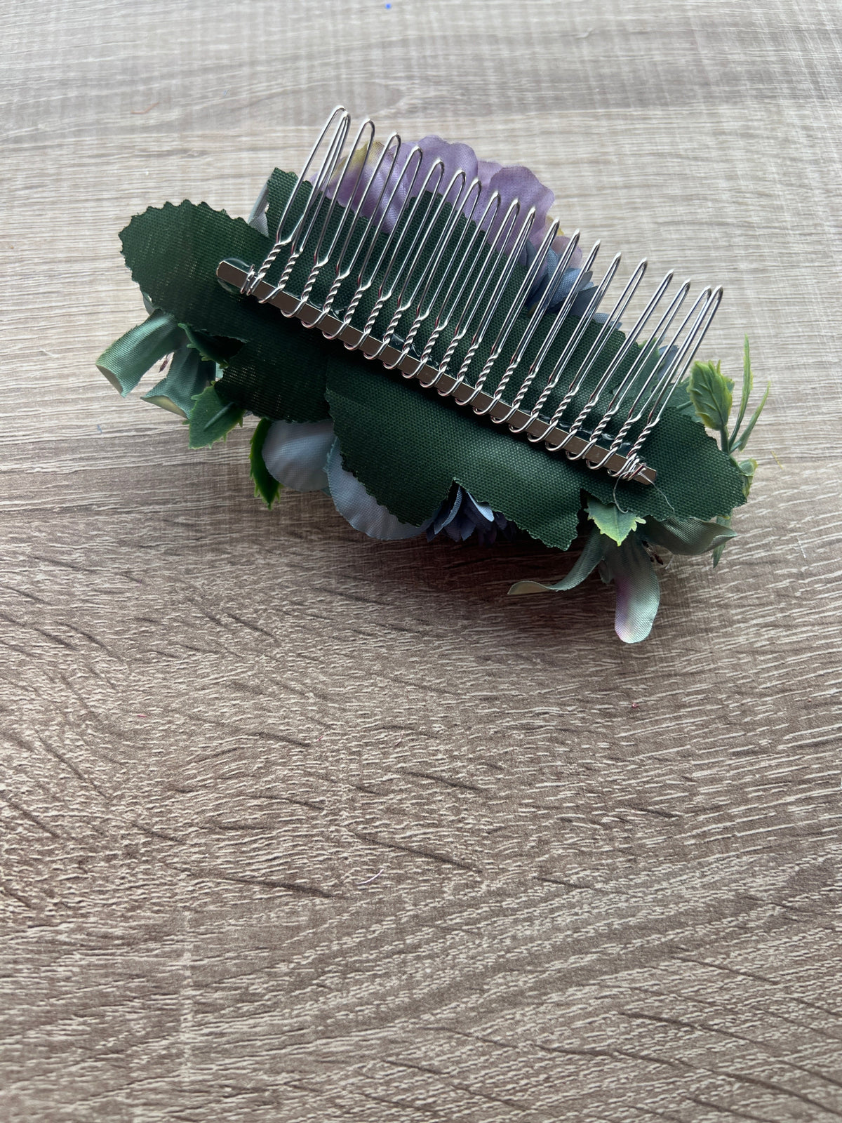 Vintage Floral Hair Comb - Lilac Lavender Blue-Fascinators Direct