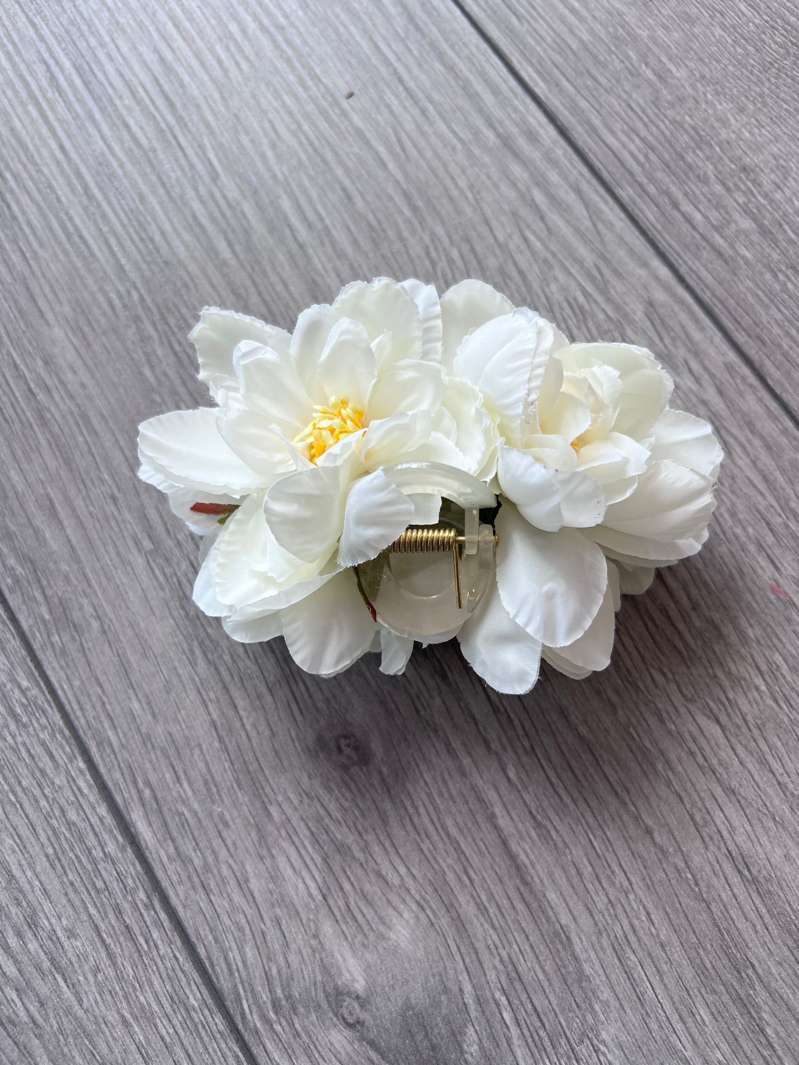 Vintage Flower Cream Fascinator Hair Claw-Fascinators Direct
