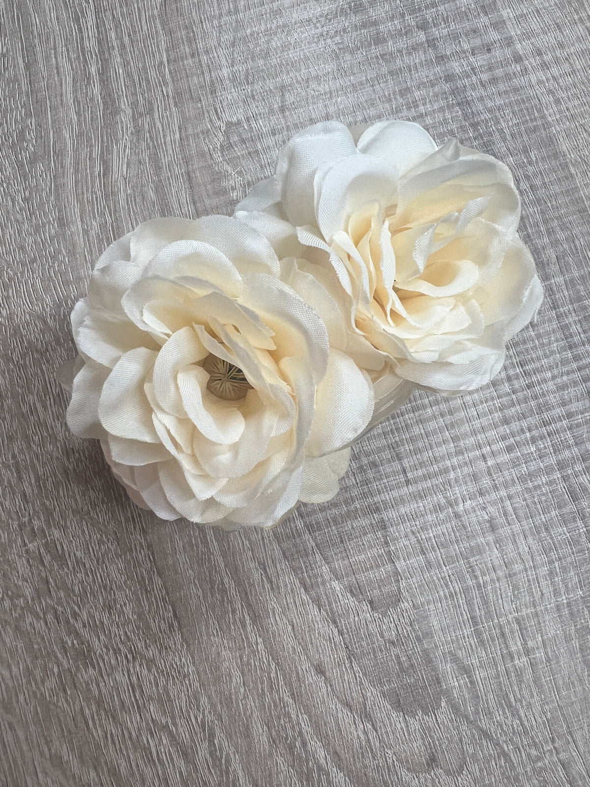 Vintage Rose Flower Cream Fascinator Hair Claw-Fascinators Direct