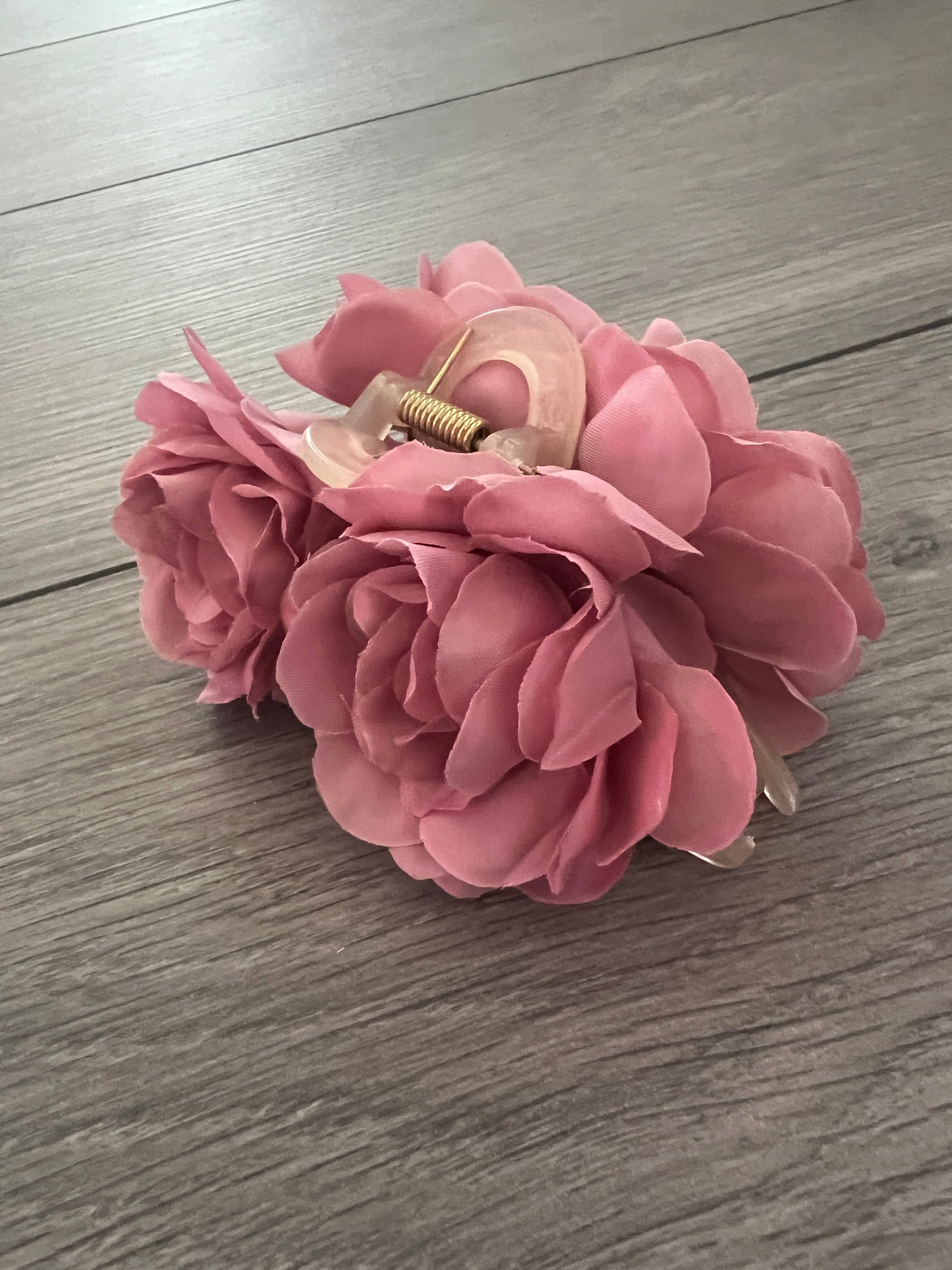 Vintage Rose Flower Dusky Pink Fascinator Hair Claw-Fascinators Direct