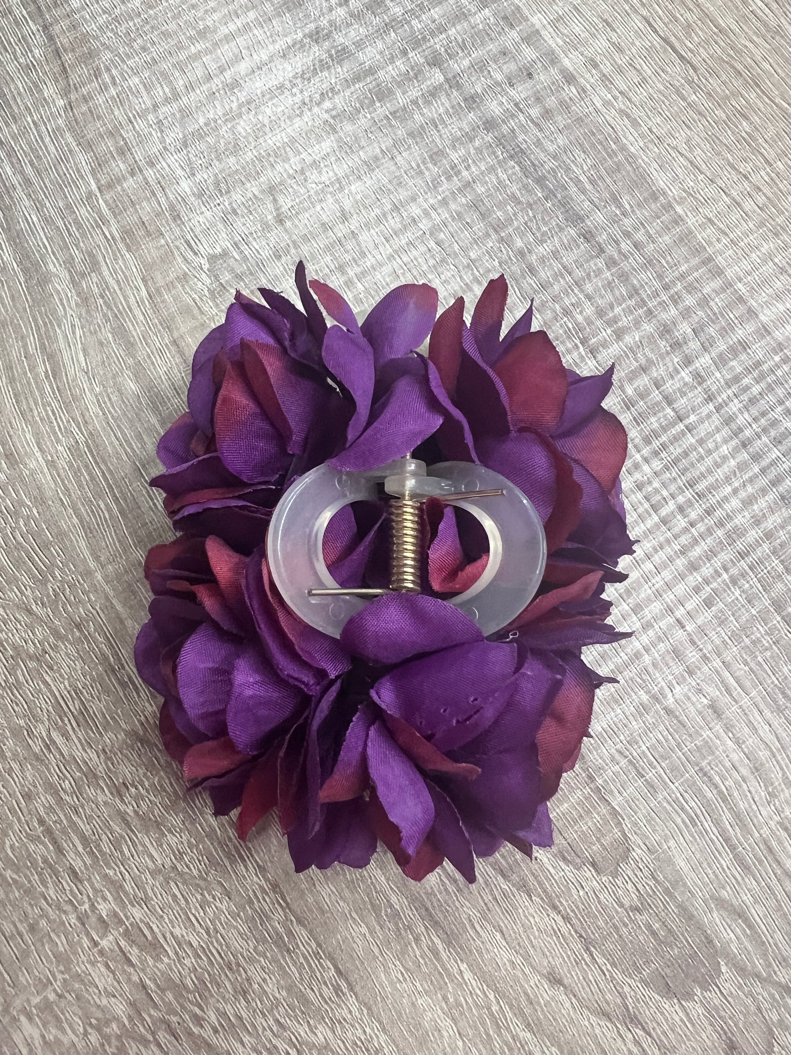 Vintage Rose Flower Purple & Burgundy Fascinator Hair Claw-Fascinators Direct