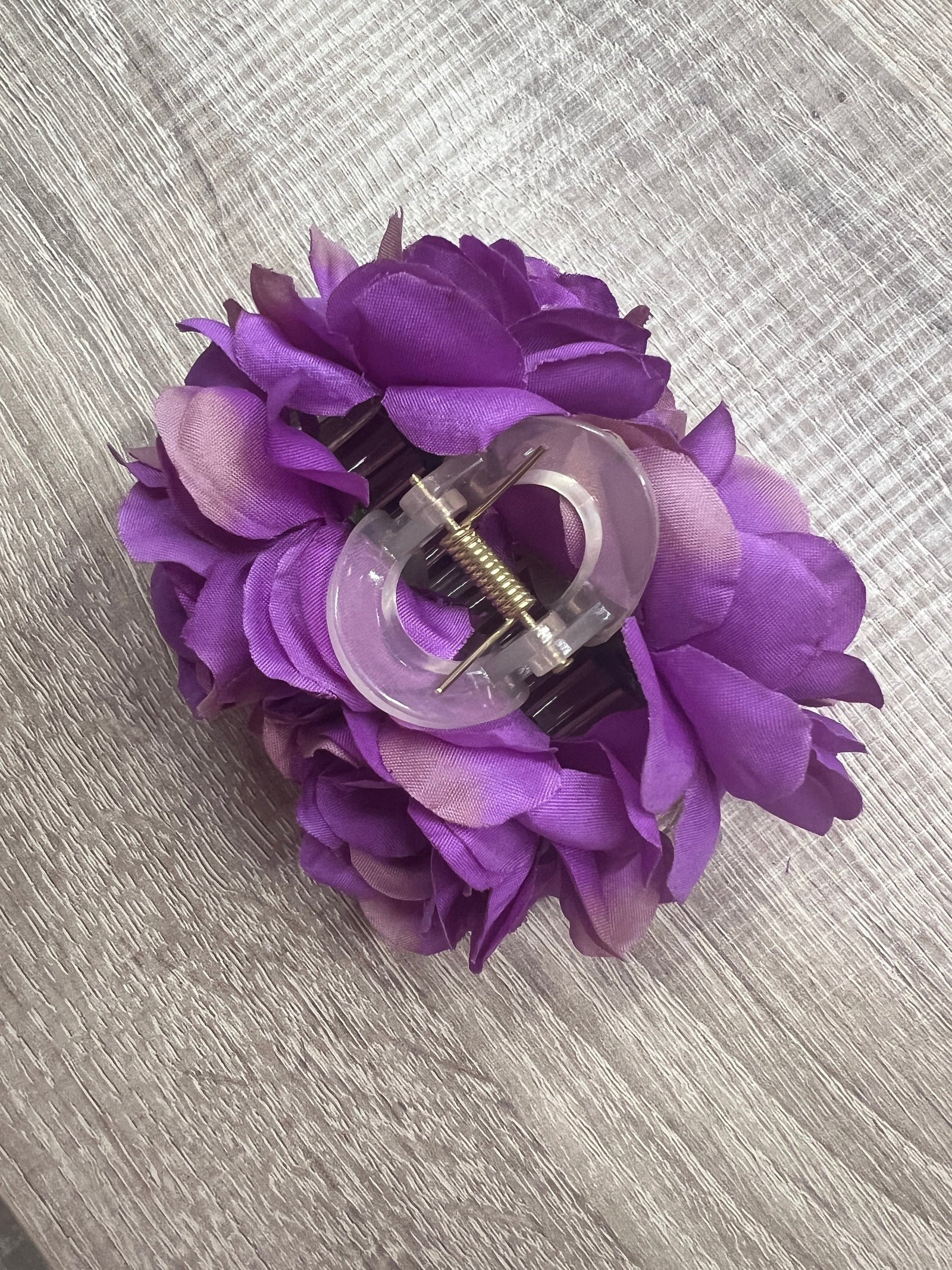 Vintage Rose Flower Purple Fascinator Hair Claw-Fascinators Direct