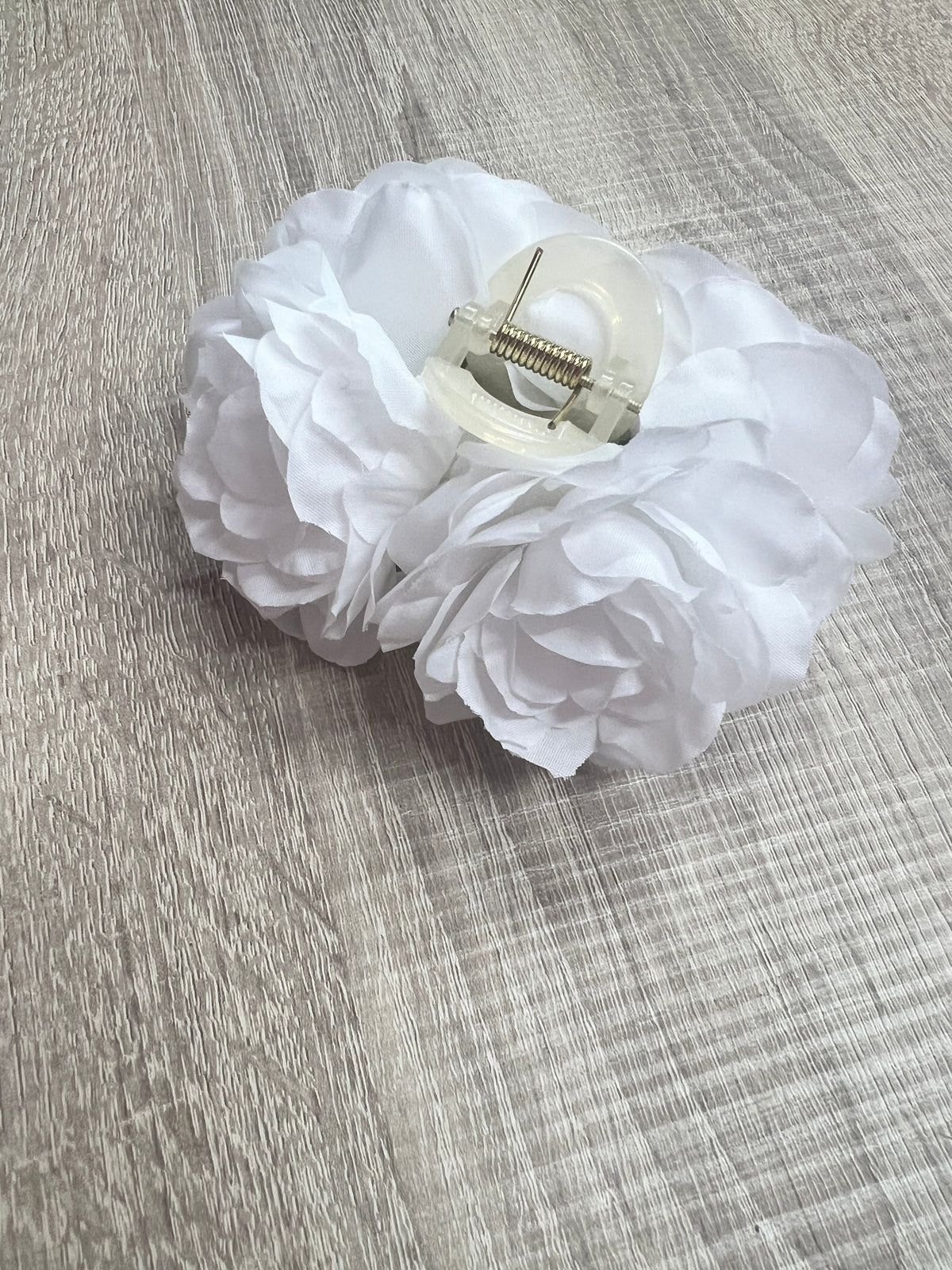 Vintage Rose Flower White Fascinator Hair Claw-Fascinators Direct