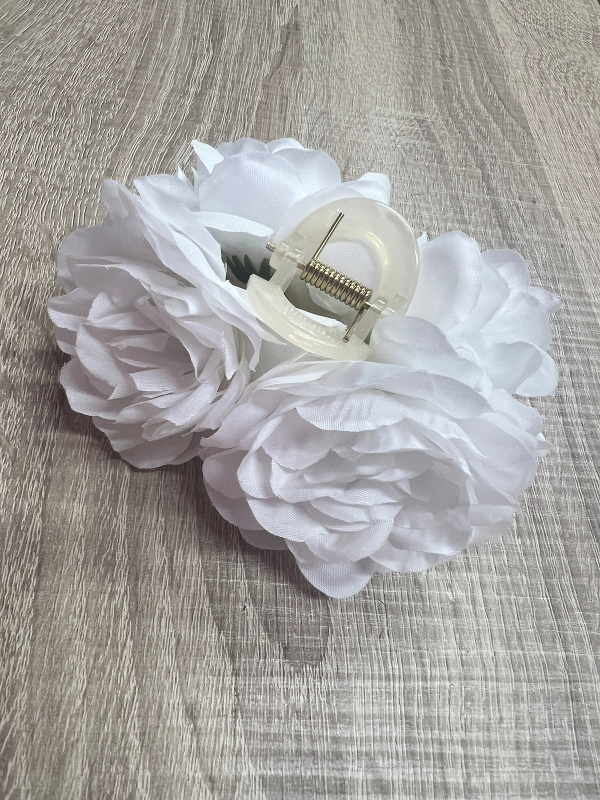 Vintage Rose Flower White Fascinator Hair Claw-Fascinators Direct