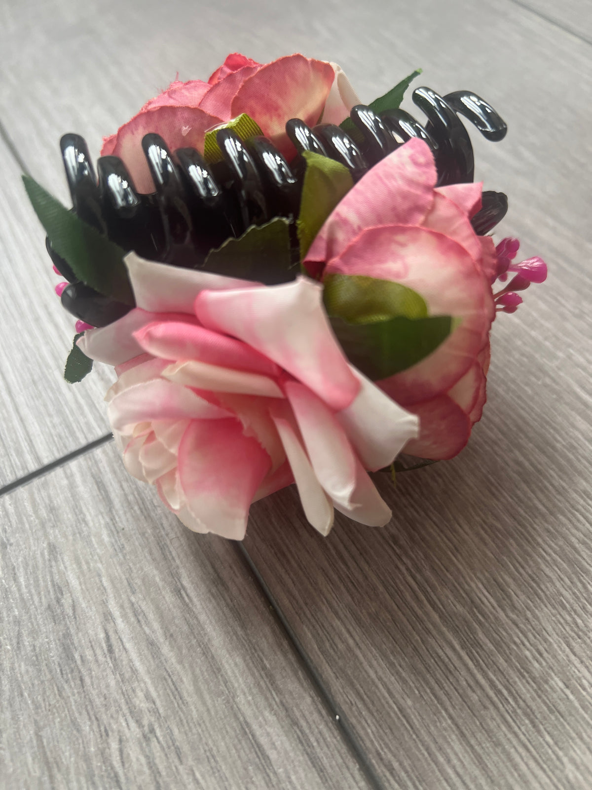 Vintage Rose Hair Flower Pink &amp; Blush Fascinator Hair Claw-Fascinators Direct