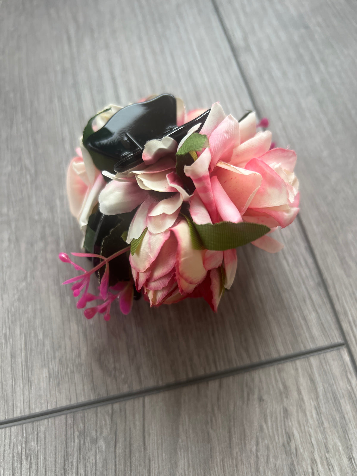 Vintage Rose Hair Flower Pink &amp; Blush Fascinator Hair Claw-Fascinators Direct