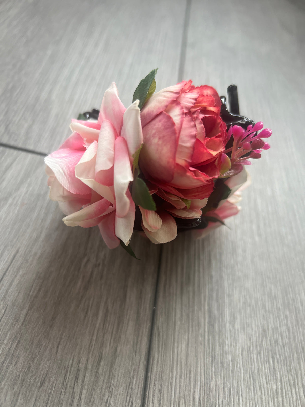 Vintage Rose Hair Flower Pink &amp; Blush Fascinator Hair Claw-Fascinators Direct