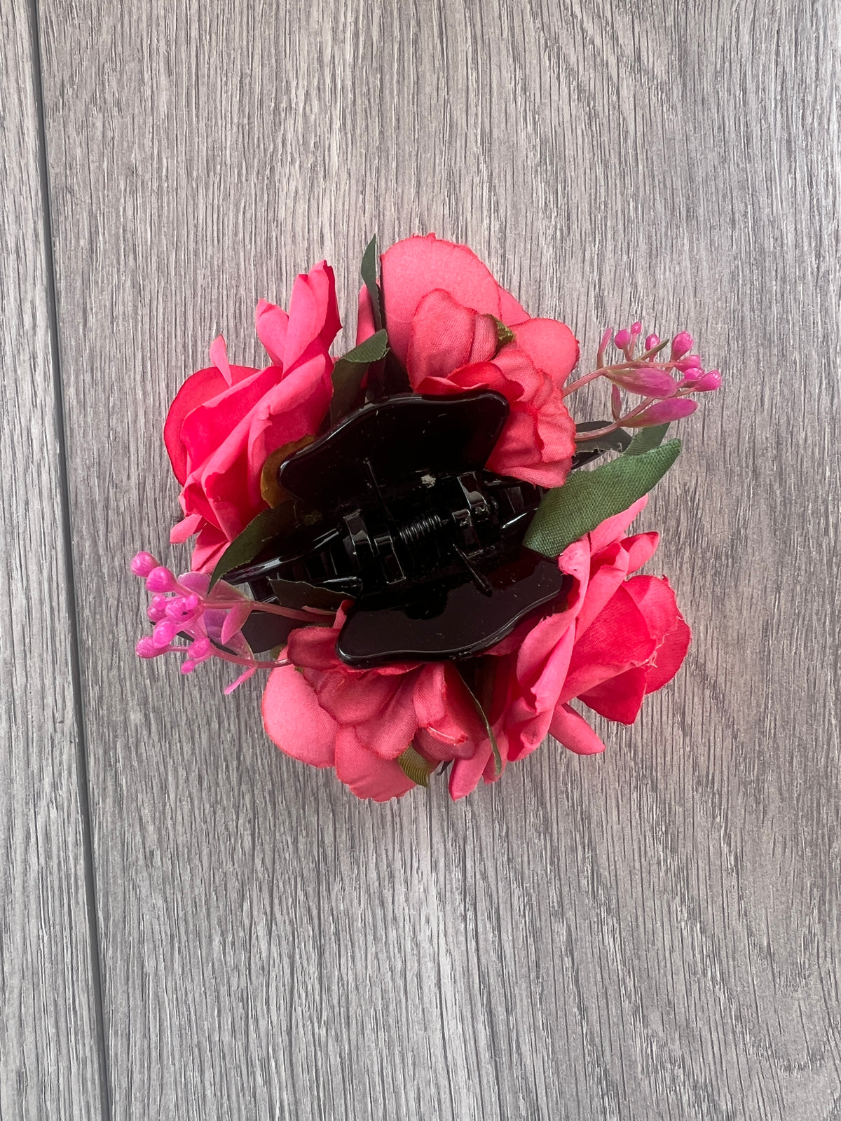 Vintage Rose &amp; Peony Flower Pink Fascinator Hair Claw-Fascinators Direct