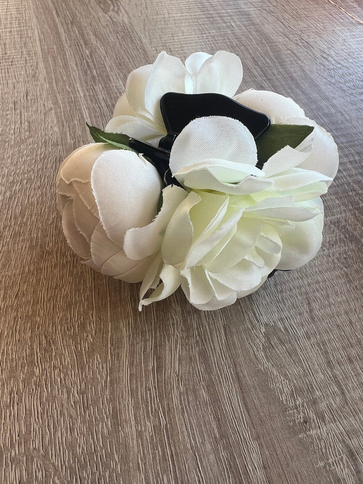 Vintage Rose &amp; Peony Hair Flower Cream/Ivory Fascinator Hair Claw-Fascinators Direct
