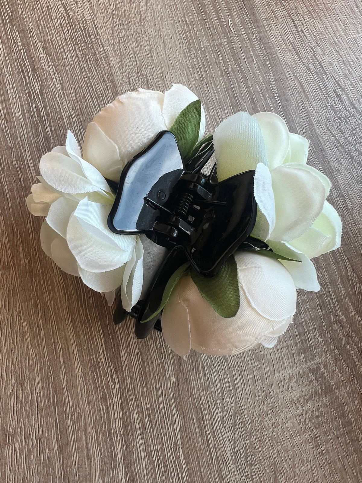 Vintage Rose &amp; Peony Hair Flower Cream/Ivory Fascinator Hair Claw-Fascinators Direct