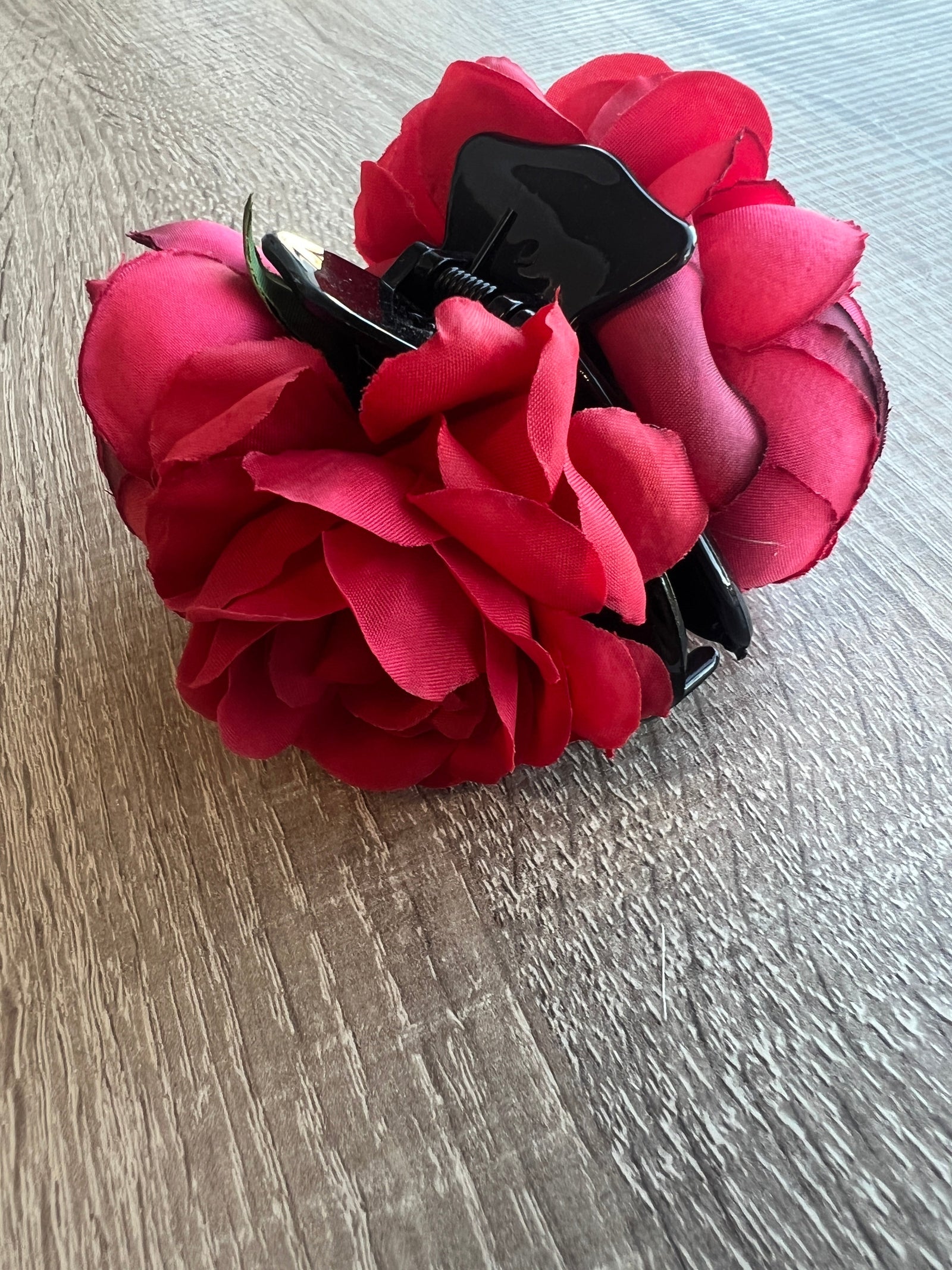 Vintage Rose & Peony Hair Flower Red Fascinator Hair Claw-Fascinators Direct