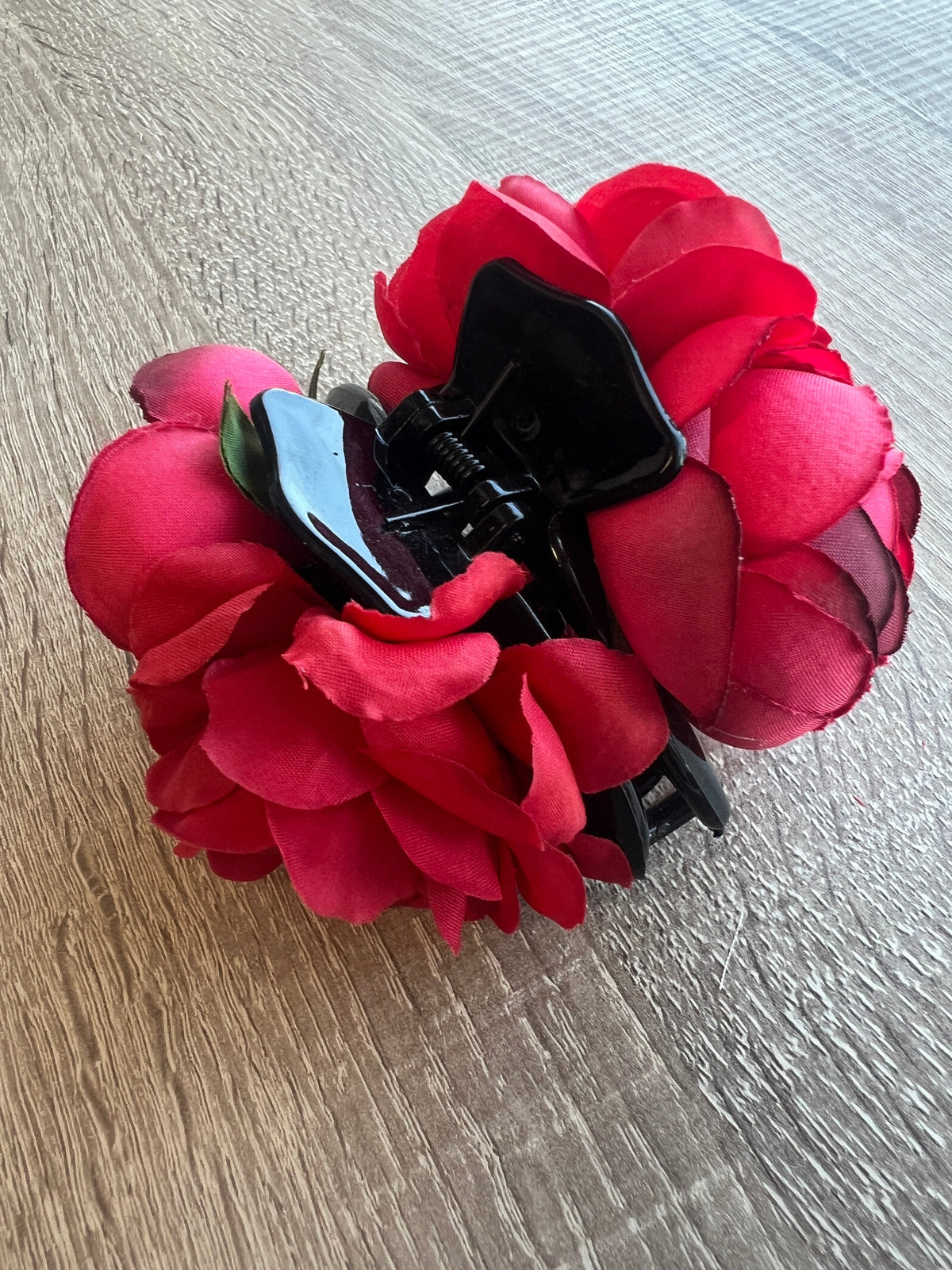 Vintage Rose &amp; Peony Hair Flower Red Fascinator Hair Claw-Fascinators Direct