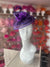 Violet Disc Fascinator with Fabric Rose & Netting-Fascinators Direct