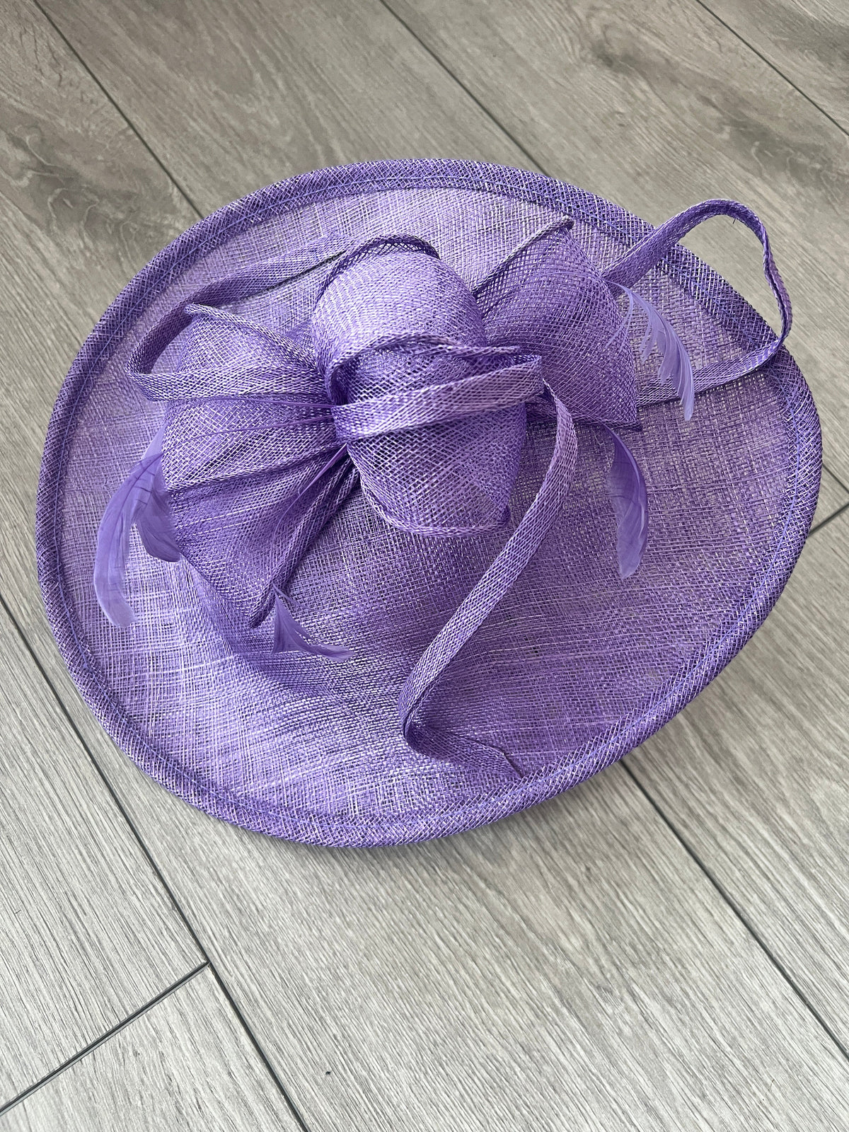 Violet Teardrop Disc Fascinator-Fascinators Direct