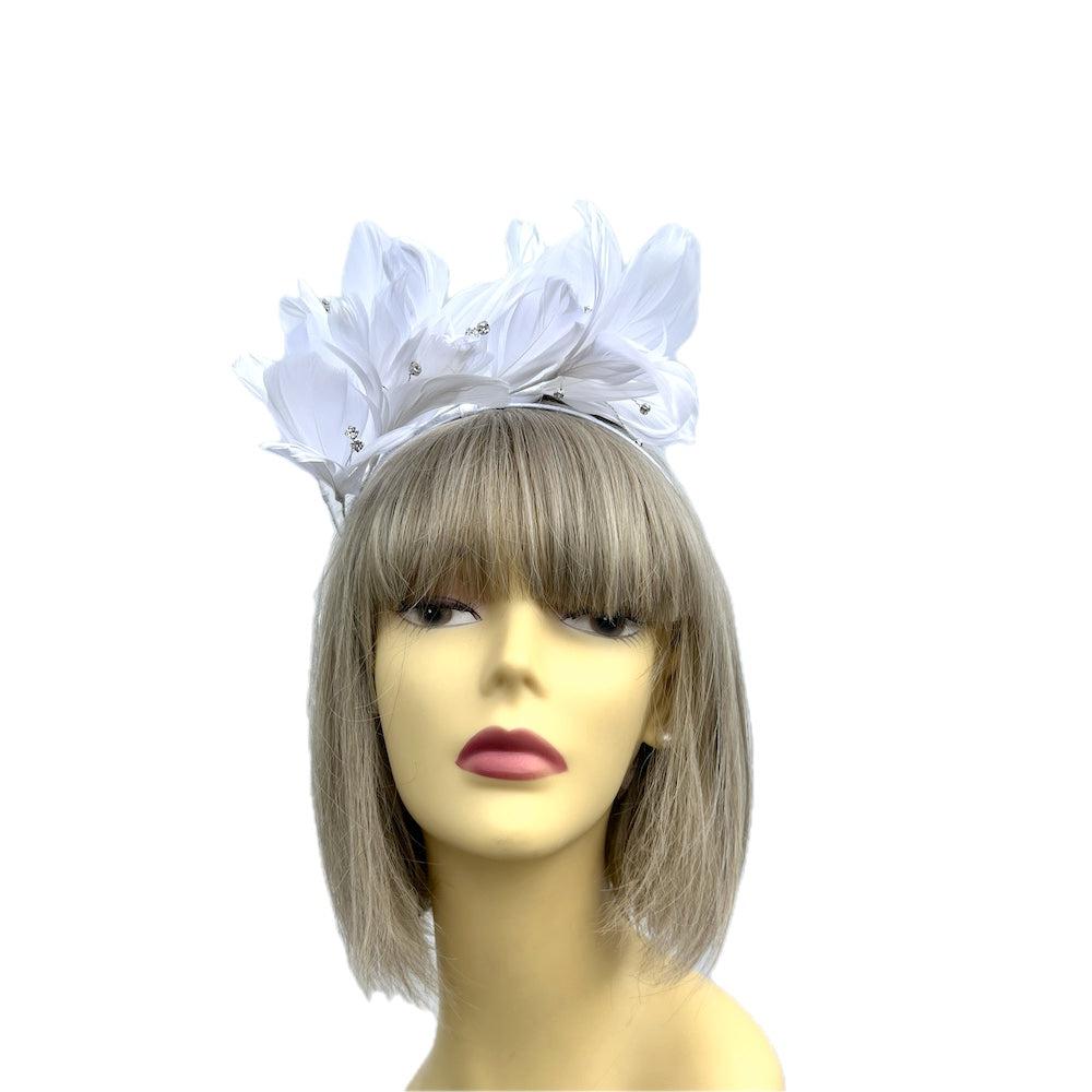 White Fascinators White Hair Fascinators & White Fascinator Hats