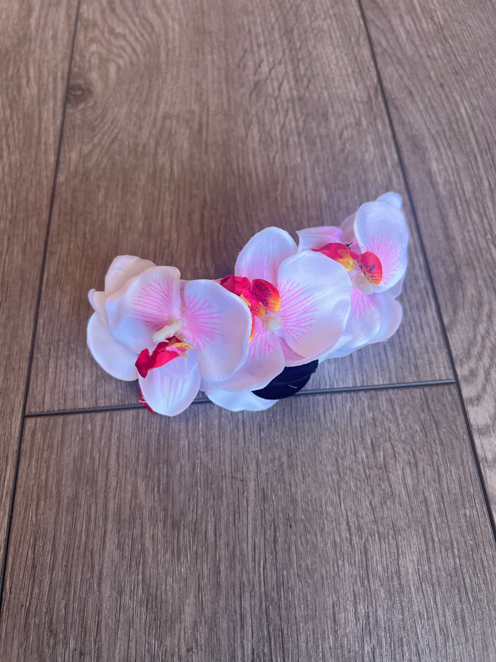 White Orchid Hair Claw-Fascinators Direct