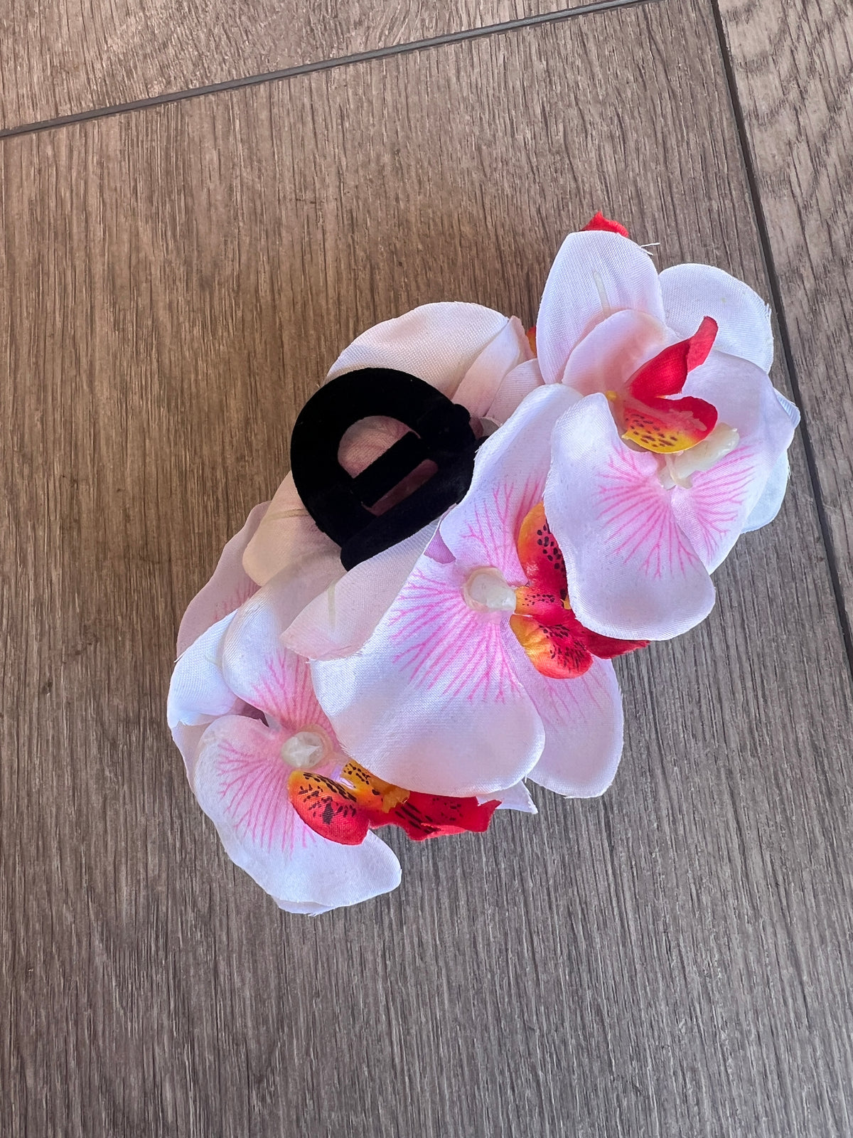 White Orchid Hair Claw-Fascinators Direct