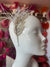 White Vintage Leaf Headband Fascinator With Rhinestones & Faux Pearls-Fascinators Direct