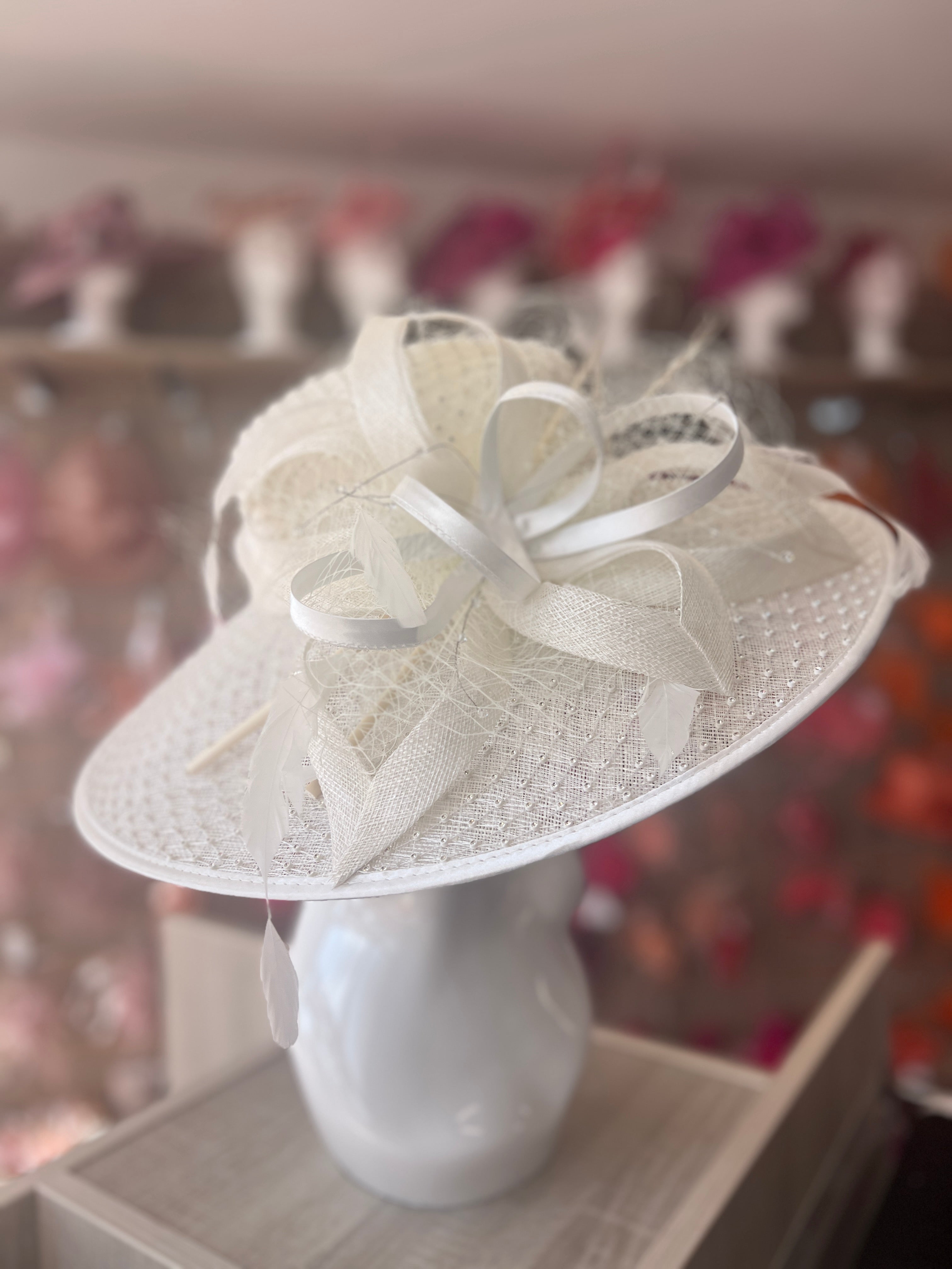 Ivory Fascinators - Ivory Hair Fascinators & Ivory 