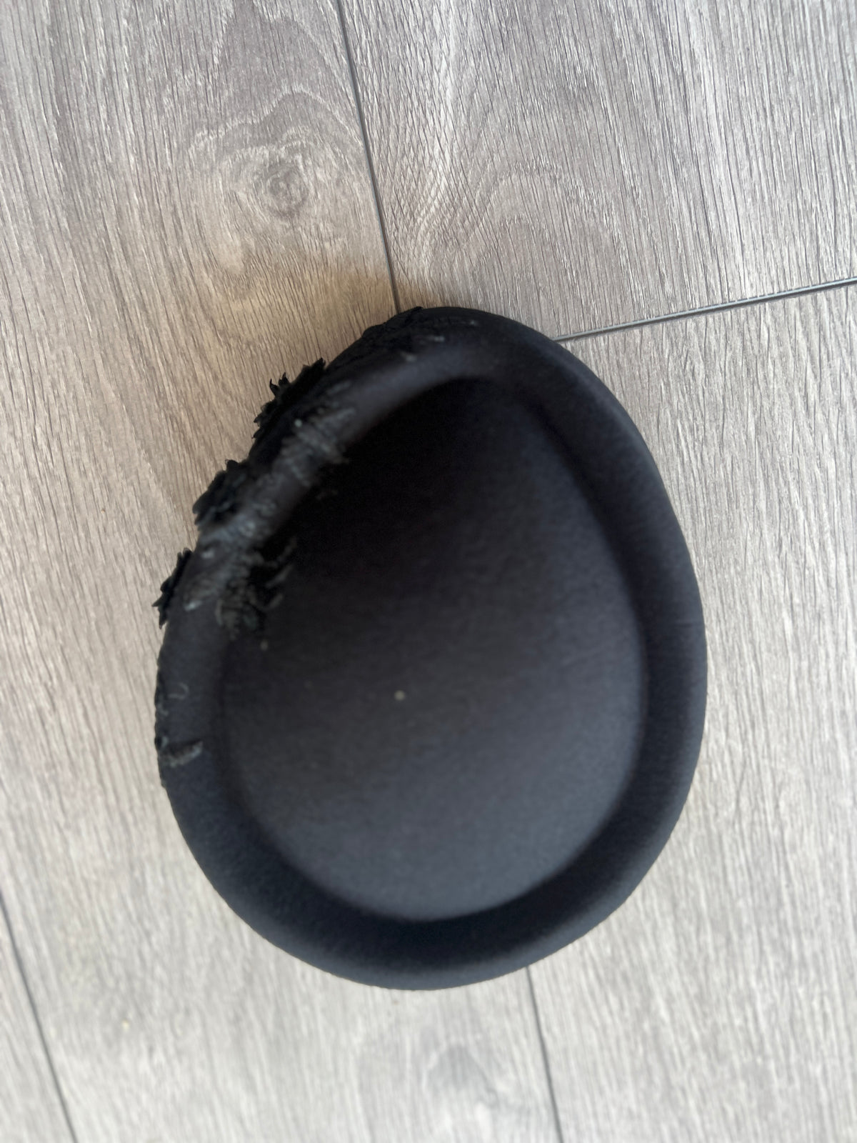 Winter Vintage Black Felt Pillbox Hat Fascinator With Floral Lace Detailing-Fascinators Direct