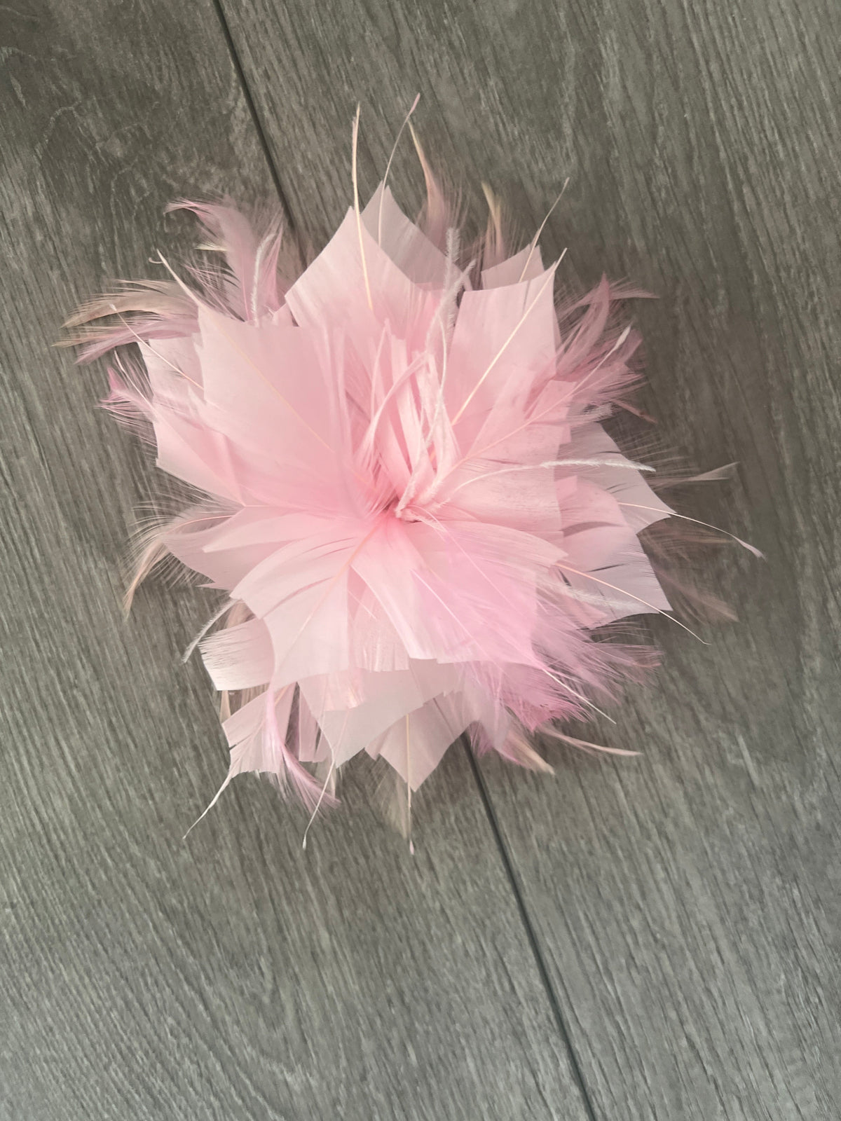 Wispy Feather Baby Pink Fascinator on Hair Clip-Fascinators Direct