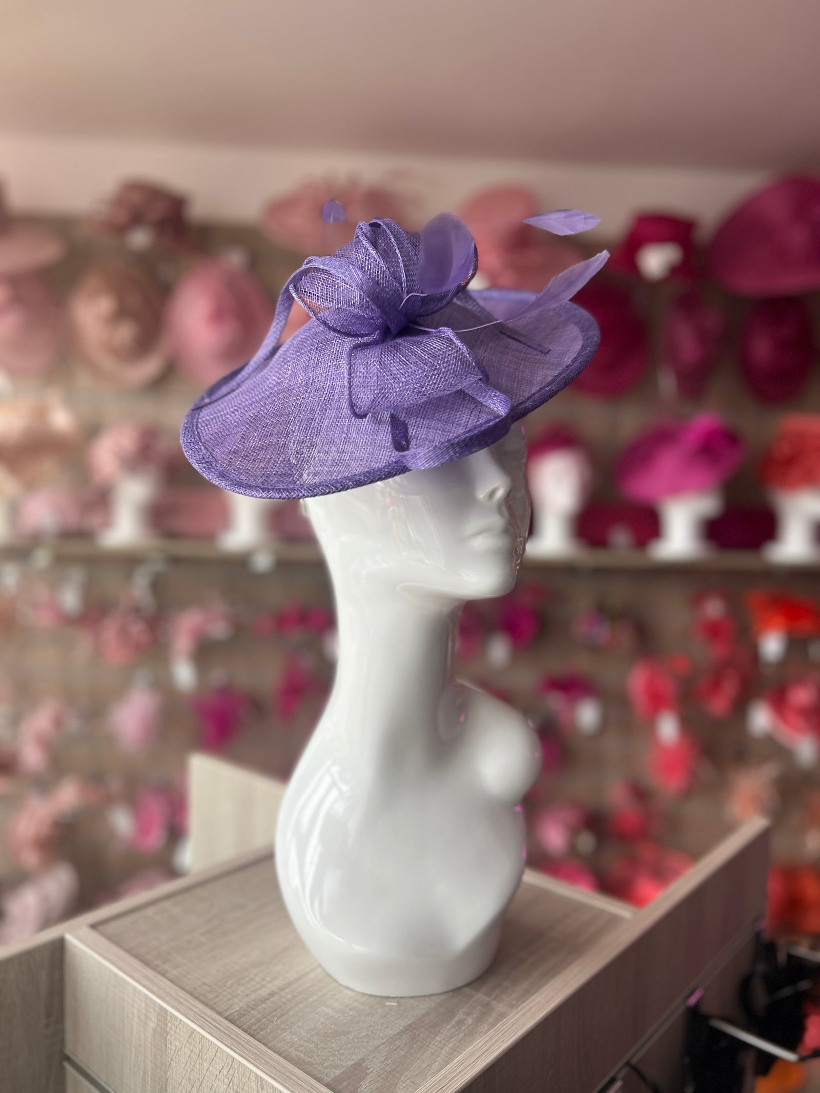 Wisteria Teardrop Disc Fascinator-Fascinators Direct