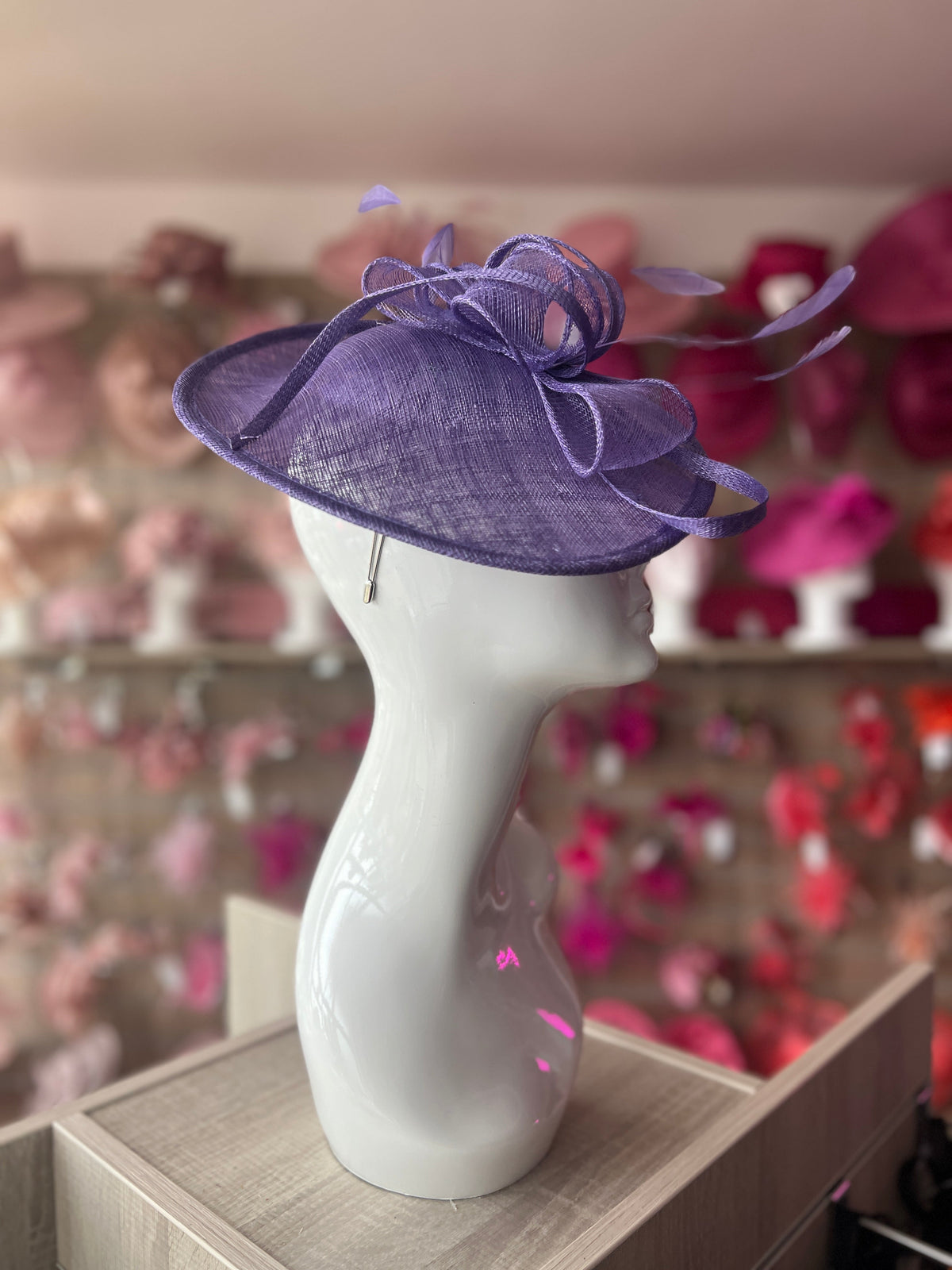 Wisteria Teardrop Disc Fascinator-Fascinators Direct