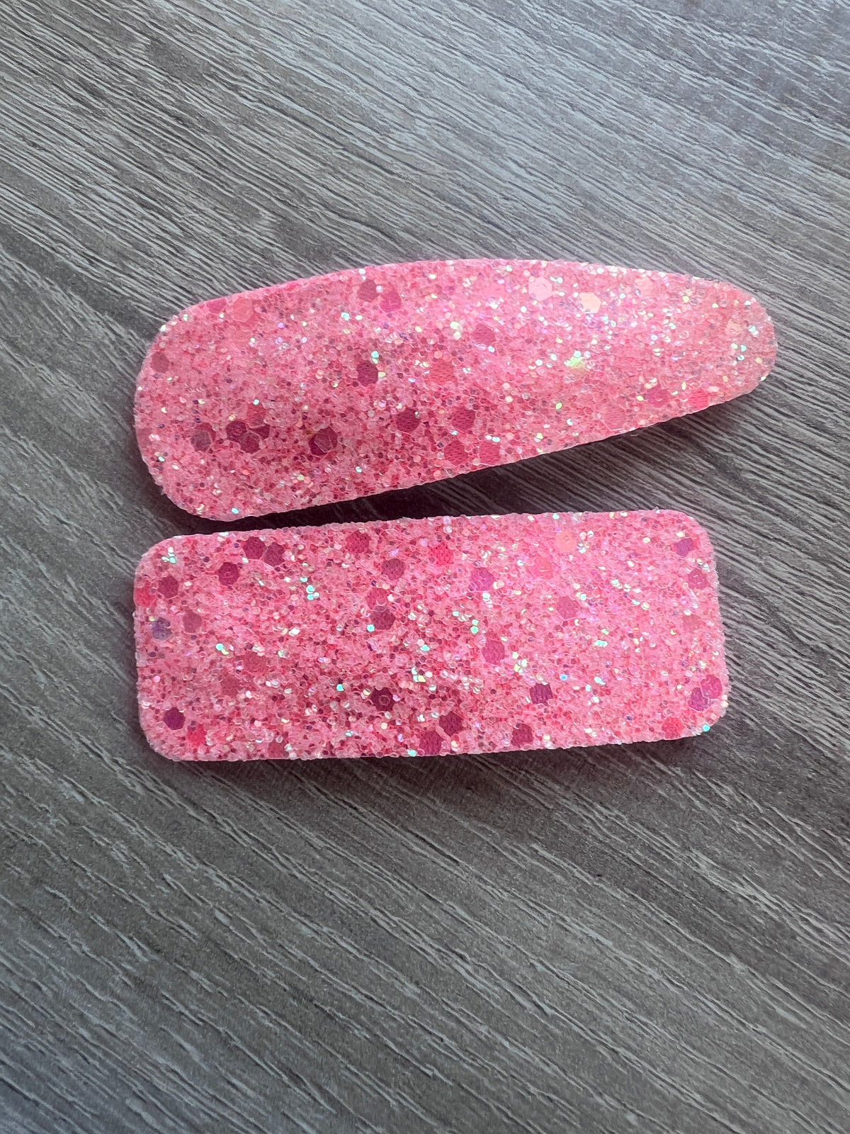 X2 Bubblegum Pink Glitter Snap Hair-Fascinators Direct