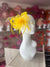 Yellow Crinoline Fascinator With Beads & Netting-Fascinators Direct