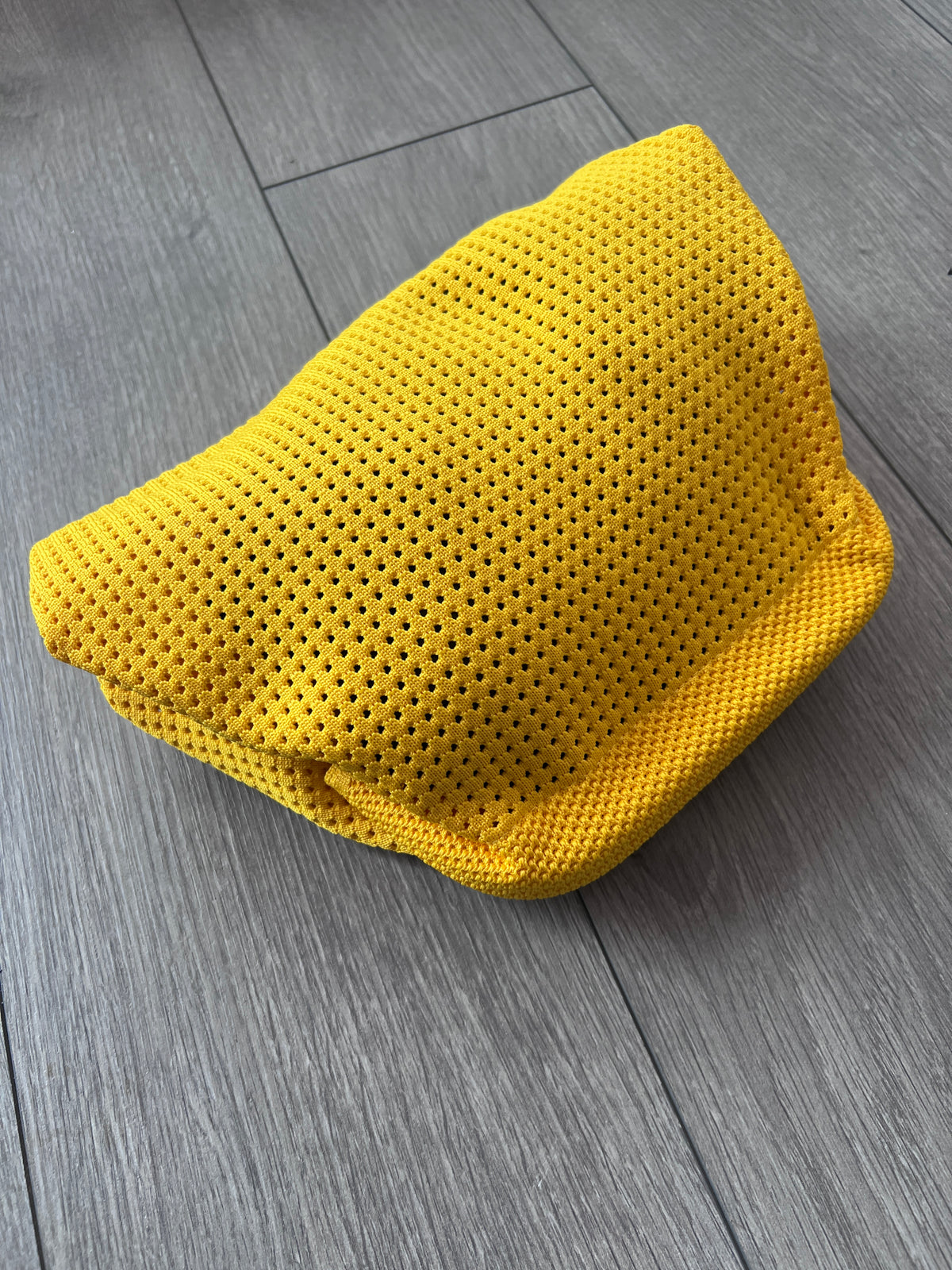 Yellow Hand Crochet Clutch Bag-Fascinators Direct