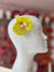 Yellow Orchid Hair Clip-Fascinators Direct