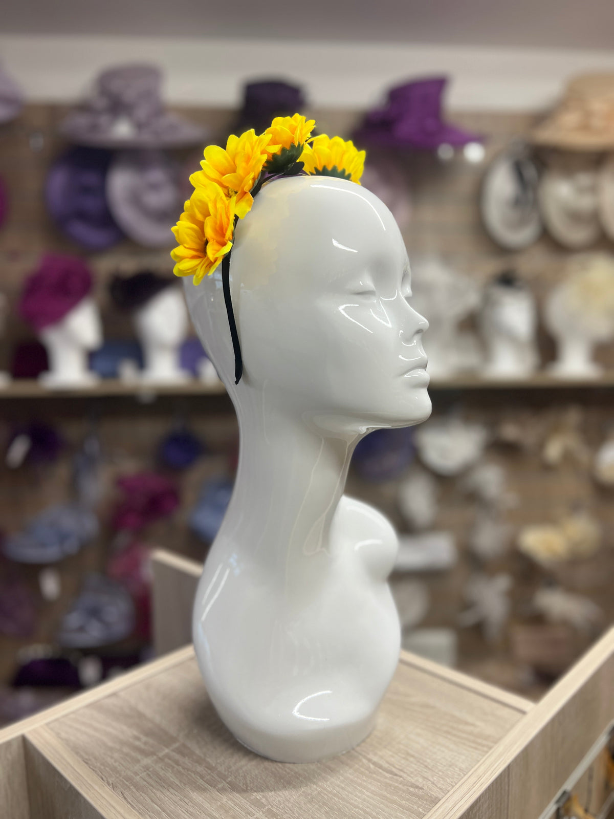 Yellow Sunflower Headband-Fascinators Direct