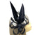 Black & Cream Fascinator Hat with Sinamay Loops & Feather Quills-Fascinators Direct
