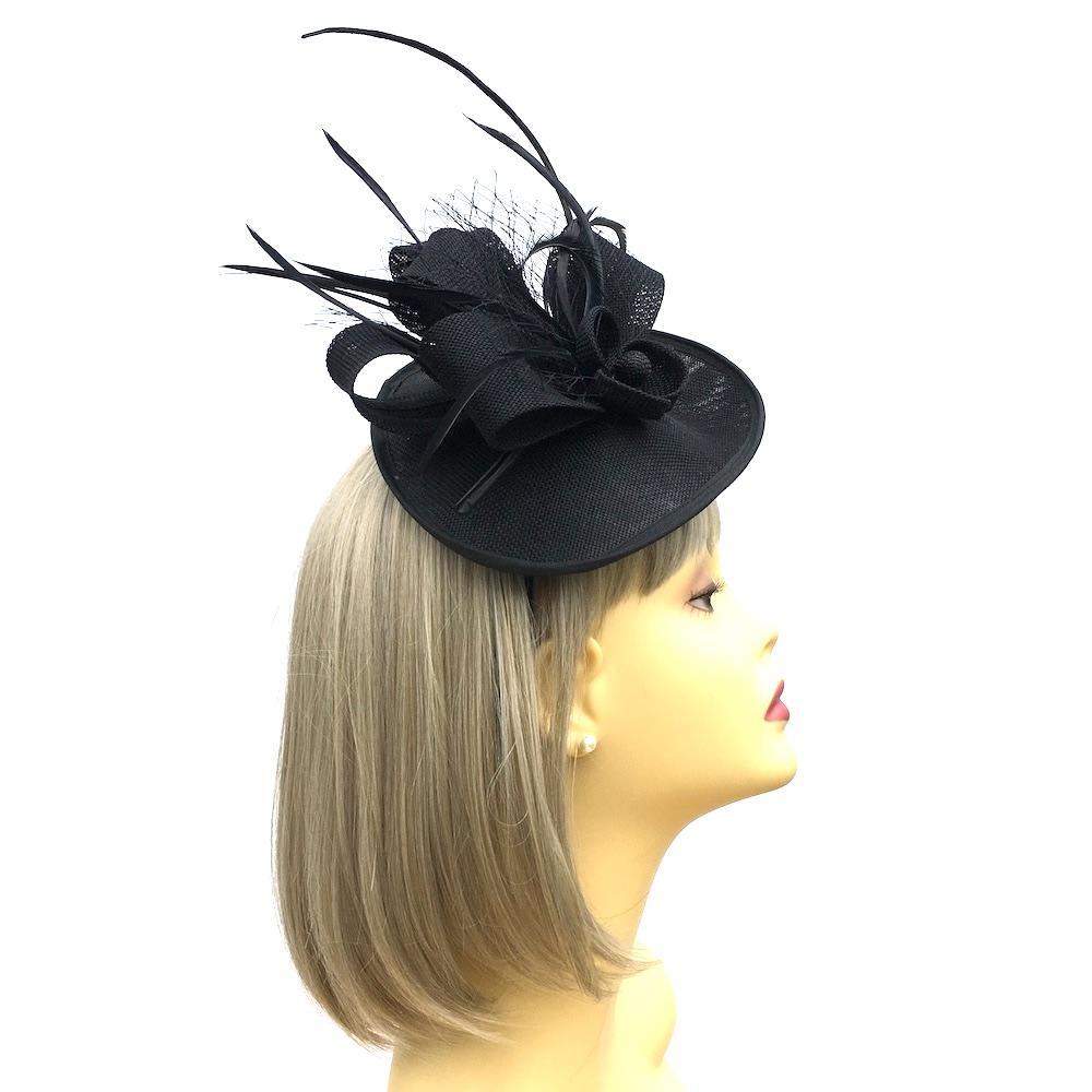 Black 2025 saucer hat