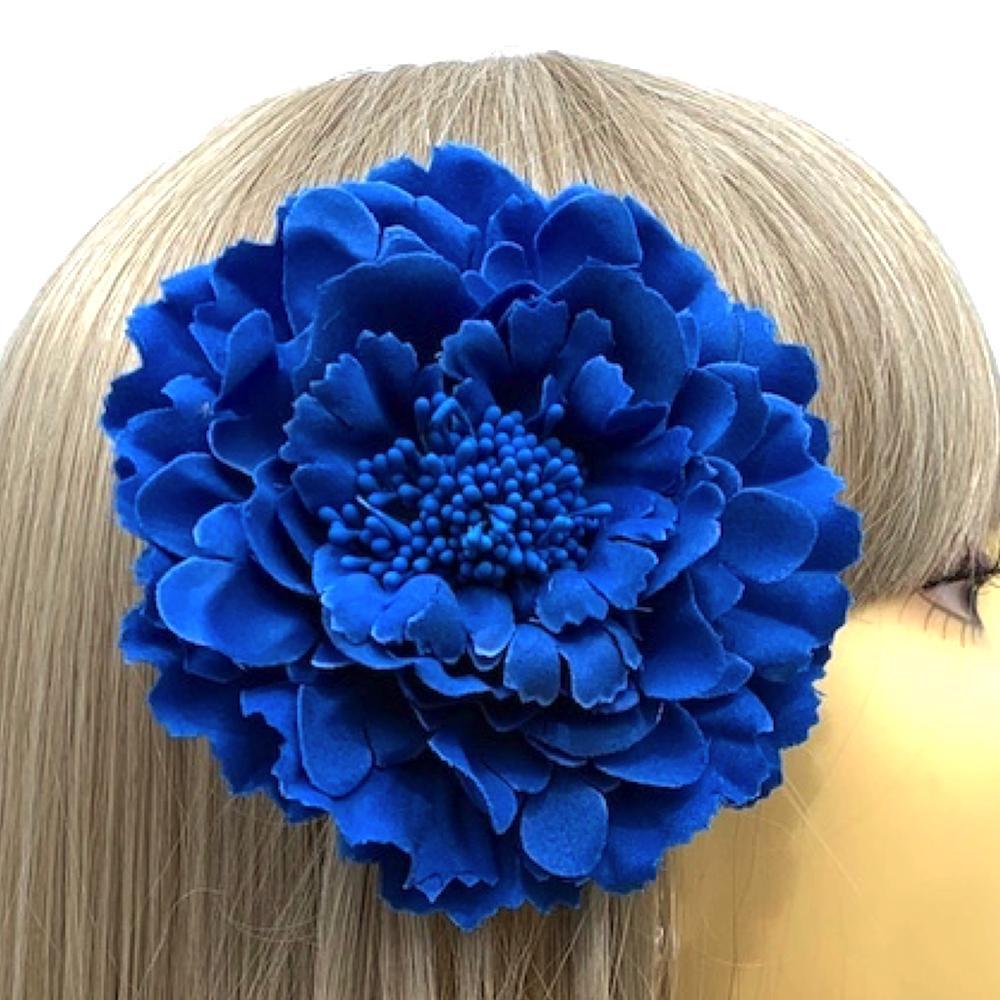 Blue Hair Flower Fascinator for Weddings Flower Girls Bridesmaids